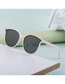 Fashion C7 Avocado Green Tac Cat Eye Rice Stud Large Frame Sunglasses