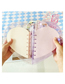 Fashion Pink Butterfly Bowknot Transparent Loose-leaf Notebook