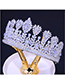 Fashion Gold Geometric Zirconium Flower Crown