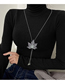 Fashion 2# Alloy Diamond Flower Y-shaped Necklace