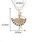 Fashion Gold Alloy Diamond Dance Necklace