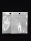 Fashion 18*26cm*transparent+white (100pcs) Pearlescent Film Self-sealing Packaging Bag