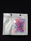 Fashion 8*13cm*transparent+white (100pcs) Pearlescent Film Self-sealing Packaging Bag