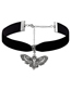 Fashion Style Two Alloy Geometric Insect Velvet Necklace