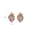 Fashion Transparent Color (strawberry) Frosted Resin Strawberry Stud Earrings