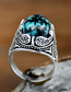 Fashion Alloy Set Turquoise Ring Alloy Set Turquoise Ring