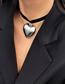 Fashion 3# Metal Love Flannel Collar
