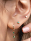 Fashion Gold - Style 2 Metal Diamond Geometric Hoop Earrings