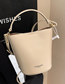 Fashion Milkshake White Solid Color Large Capacity Messenger Bag