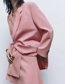 Fashion Pink Woven Irregular Skirt