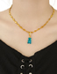 Fashion Heart Plated 18k Gold Single Chain - Long Alloy Drip Oil Heart Necklace