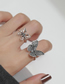 Fashion Silver Alloy Hollow Butterfly Ring Set