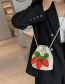 Fashion Off White Wool Crochet Strawberry Messenger Bag