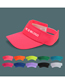 Fashion Pink Polyester Hollow Top Sun Hat