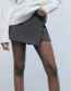 Fashion Deep Gray Polyester Irregular Skirt Pants