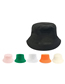 Fashion Black Polyester Embroidery Thread Bucket Hat