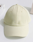 Fashion Beige Cotton Polyester Solid Color Baseball Cap