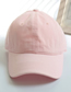 Fashion White Cotton Polyester Solid Color Baseball Cap
