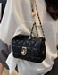 Fashion Off White Pu Rhombus Lock Flip Crossbody Bag