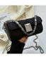 Fashion Apricot Pu Rhombus Lock Flip Crossbody Bag