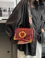 Fashion Black Pu Sequin Hair Flap Wide Shoulder Strap Messenger Bag