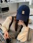 Fashion Apricot Acrylic Letter Embroidered Baseball Cap