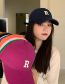 Fashion Navy Blue Acrylic Letter Embroidered Baseball Cap