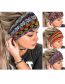 Fashion 6 Yellow Fabric-print Knotted Wide-brimmed Headband