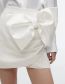 Fashion White Polyester Bow Skirt