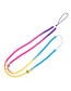 Fashion Color Smoky Rainbow Gradient Beaded Phone Chain