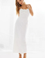 Fashion White Lace Strap Dress