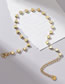 Fashion Gold Titanium Steel Heart Chain Anklet