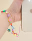 Fashion Color Geometric Colorful Polymer Clay Christmas Element Five-pointed Star Mobile Phone Chain