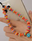Fashion Color Multicolored Glass Beads Soft Pottery Flower Phone Lanyard