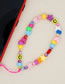 Fashion Color Acrylic Beads Heart Flower Butterfly Beaded Phone Chain