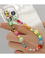 Fashion Color Colorful Rice Beads Letter Beads Polymer Mosaic Mobile Phone Chain