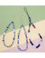 Fashion C-k210005a Crystal Beaded Heart Alphabet Beads Phone Chain