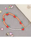 Fashion Color Rice Beads Stitching Pearl Beaded Soft Pottery Strawberry Mobile Phone Strap