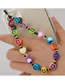 Fashion Color Resin Smiley Heart Eyes Beaded Phone Chain