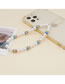Fashion White Pearl Beaded Crystal Beads Phone Strap
