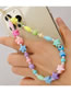 Fashion Color Colorful Rice Beads Five-pointed Star Eyes Love Mobile Phone Chain