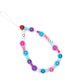 Fashion Color Colorful Soft Ceramic Rice Beads Beaded Smiley Phone Chain