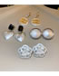 Fashion Dumb Silver (round White) Alloy Geometric Round Earrings