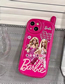 Fashion Barbie Big Brother + Rose Red Bead Chain Apple 11 Tpu Barbie Printed Beaded Beaded Iphone Case