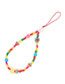 Fashion Color Colorful Rice Bead Clay Fruit Mobile Phone Chain