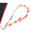 Fashion Color Acrylic Crystal Beads Soft Pottery Smiley Letter Love Phone Lanyard