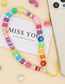 Fashion Color Mixed Color Large Hole Beads Beaded Polymer Clay Smiley Face Mobile Phone Chain
