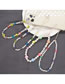 Fashion 4# Laser Heart Smiley Face Pearl Beaded Mobile Phone Chain
