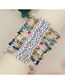 Fashion 2# Crystal Alphabet Beaded Bracelet