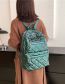 Fashion Champagne Lingge Embroidered Line Large -capacity Backpack